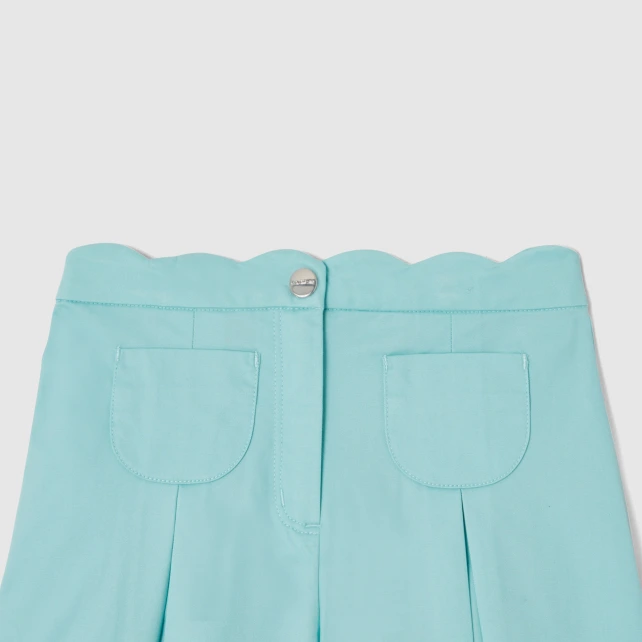 Jupe-culotte enfant fille en gabardine