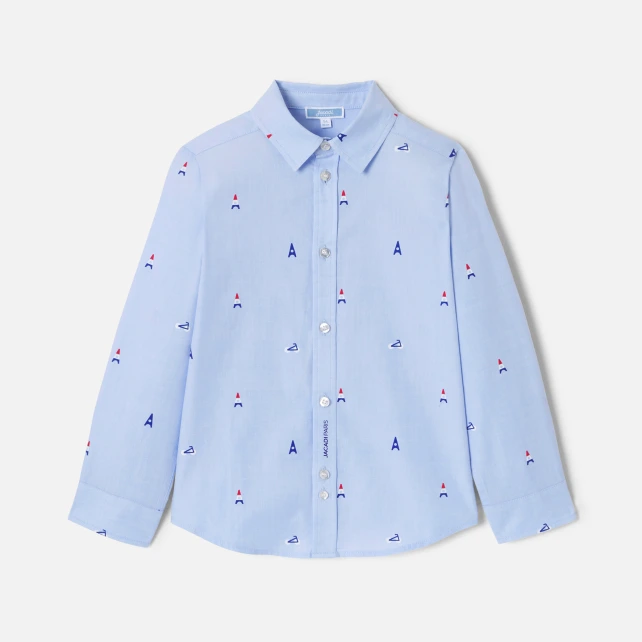 Chemise enfant garçon motifs parisiens