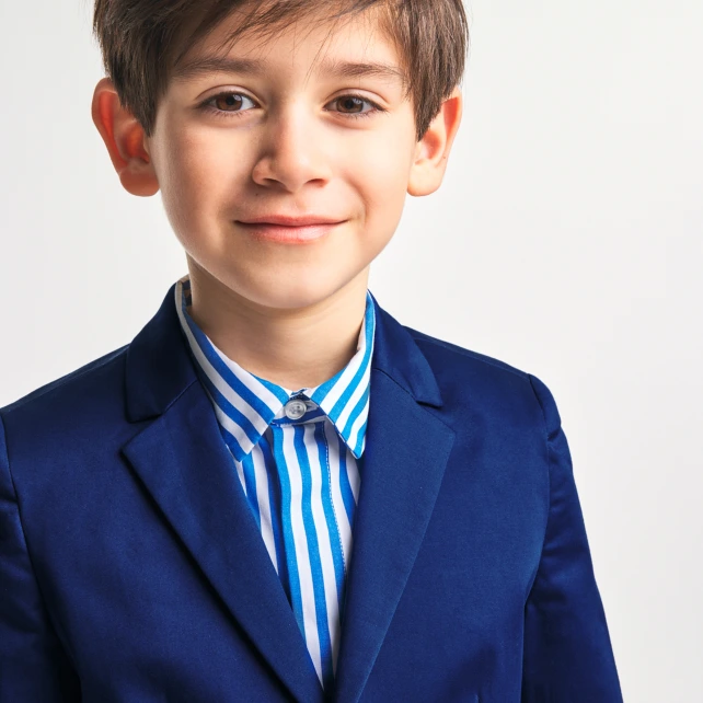 Veste enfant garçon en satin de coton