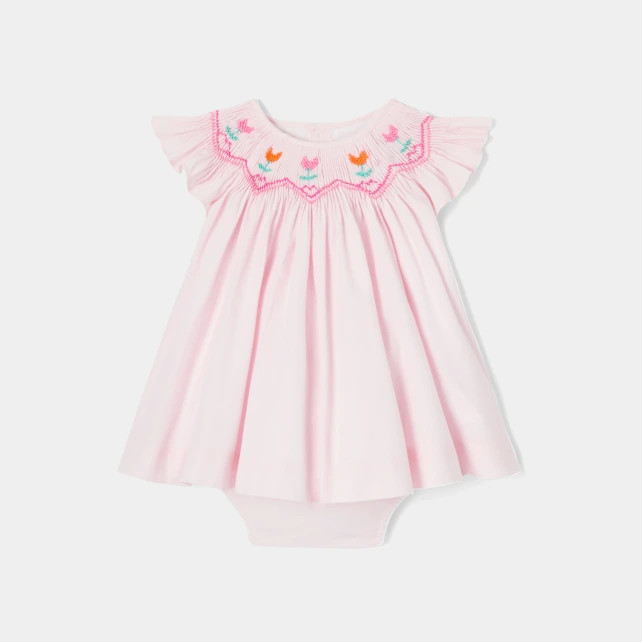 Robe bébé fille en fil à fil