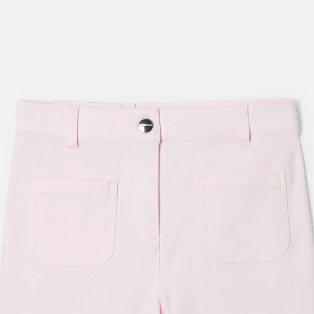 Pantalon large enfant fille en twill