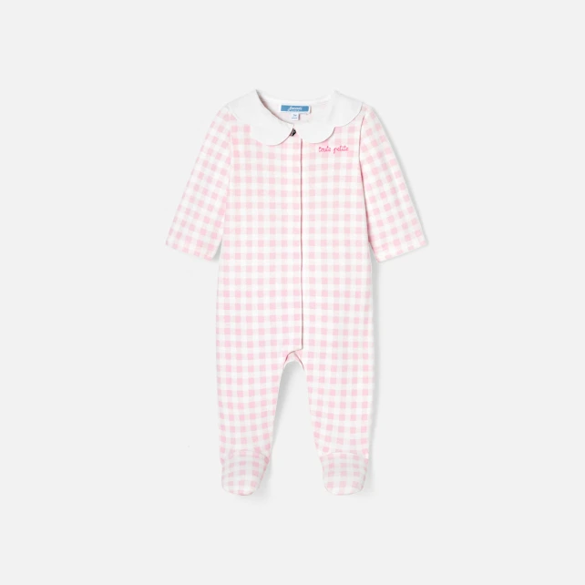 Pyjama bébé fille imprimé Vichy