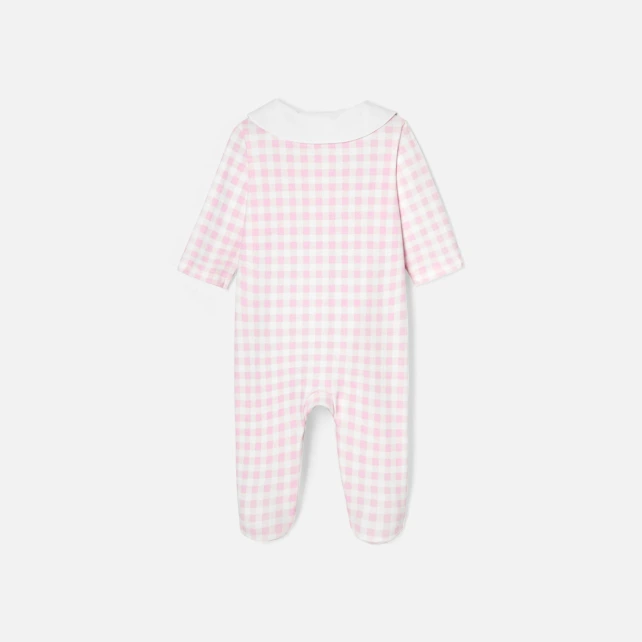 Pyjama bébé fille imprimé Vichy