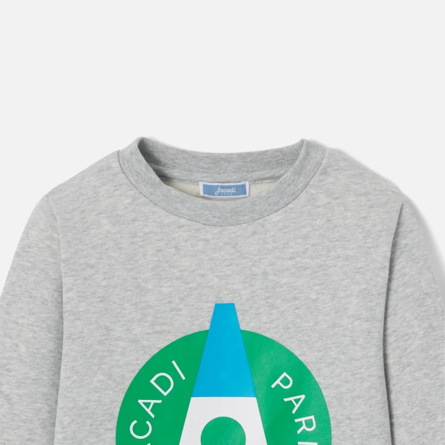 Sweat enfant effet peau de pêche