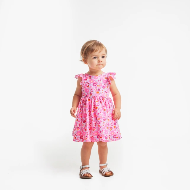 Robe bébé fille en tissu Liberty