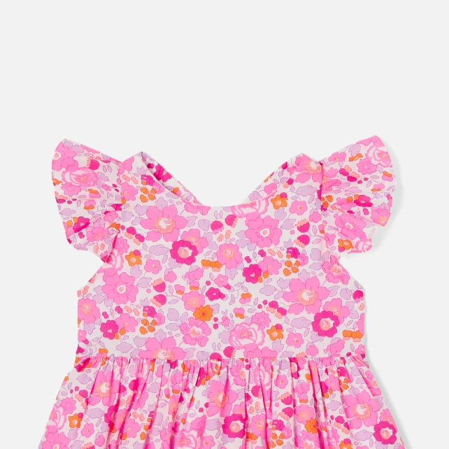 Robe bébé fille en tissu Liberty