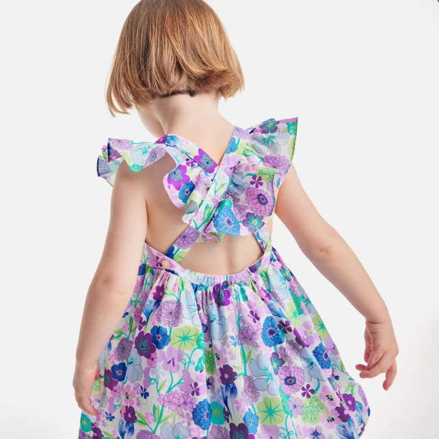 Robe bébé fille en tissu Liberty