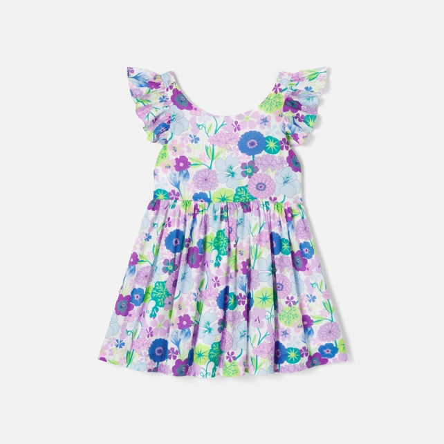 Robe bébé fille en tissu Liberty