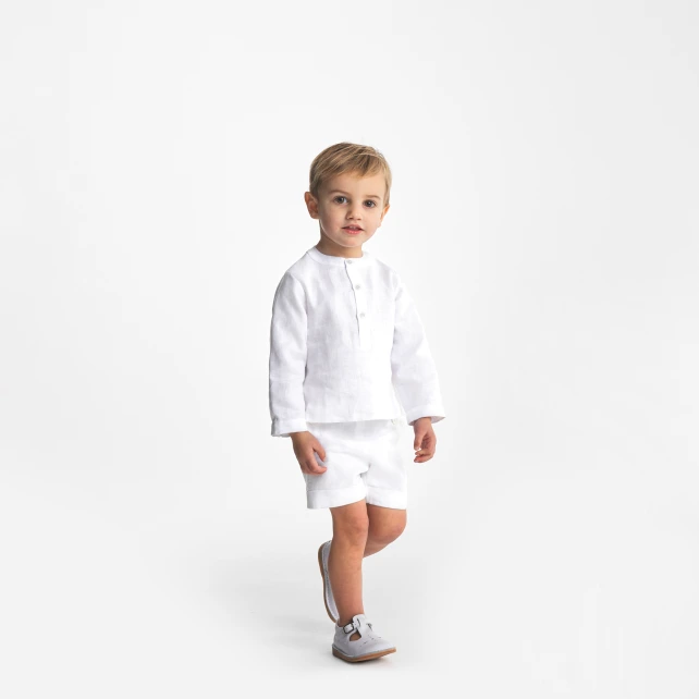Chemise en lin bébé garçon
