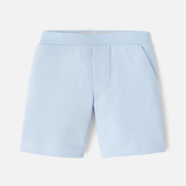 Short enfant garçon en piqué de coton