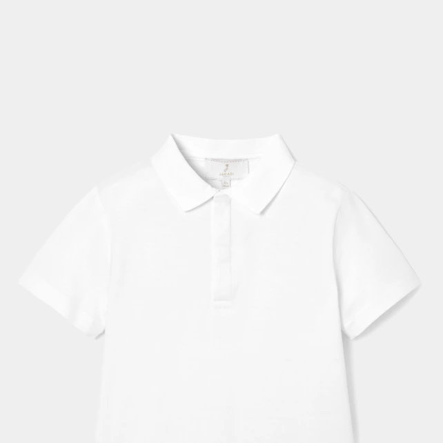 Polo enfant garçon mercerisé cérémonie