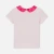 T-shirt enfant fille col en tissu Liberty