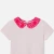 T-shirt enfant fille col en tissu Liberty