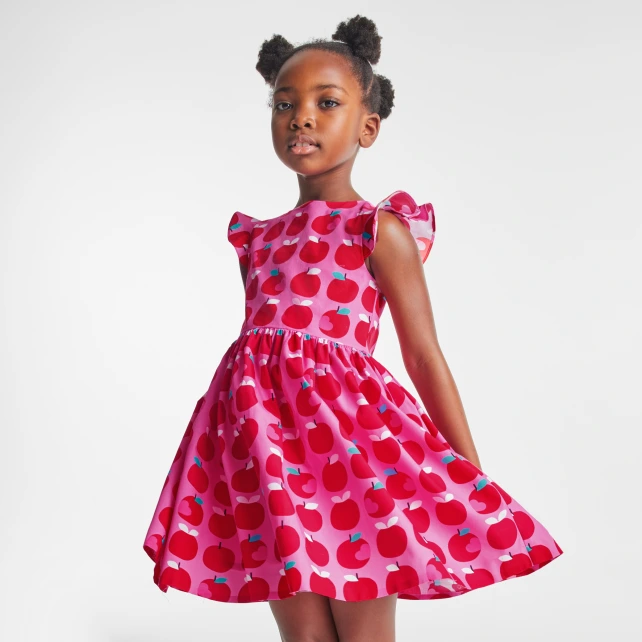 Robe enfant fille en popeline