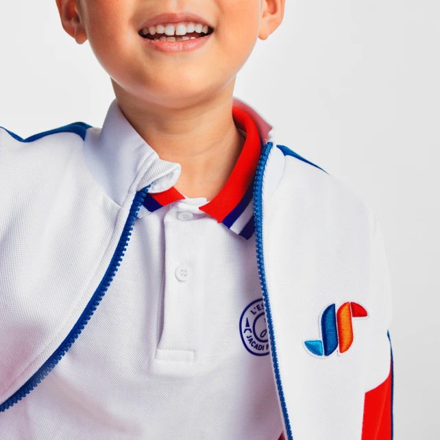 Sweat zippé enfant garçon color block
