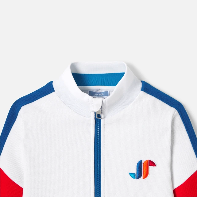 Sweat zippé enfant garçon color block