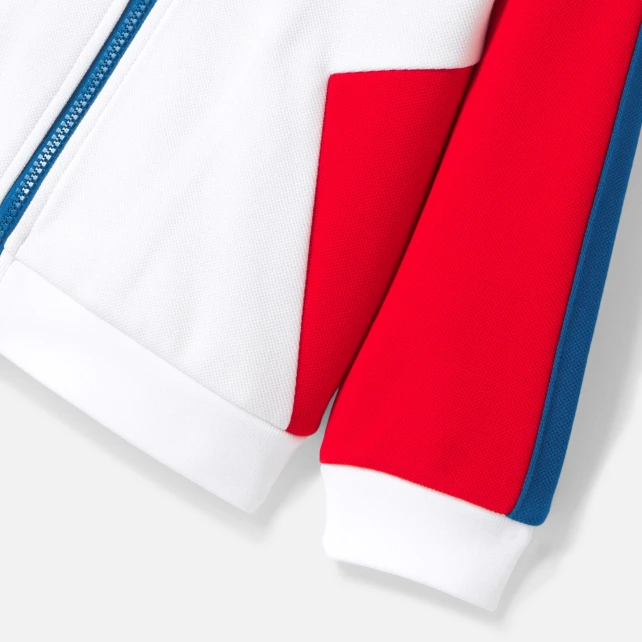 Sweat zippé enfant garçon color block