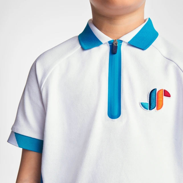 Polo enfant garçon en piqué de coton