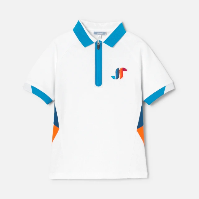 Polo enfant garçon en piqué de coton