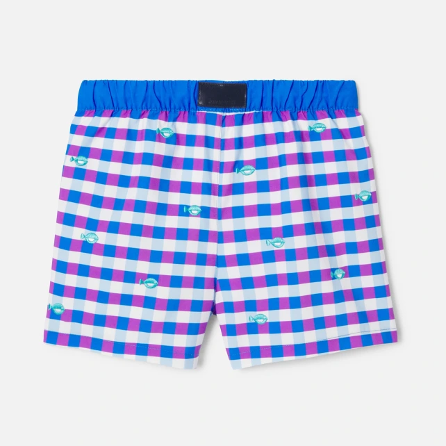 Short de bain enfant garçon en vichy