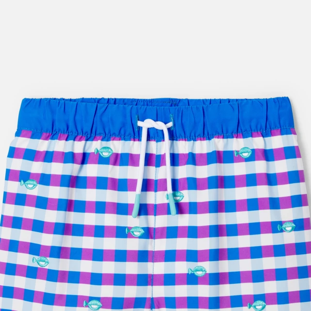 Short de bain enfant garçon en vichy