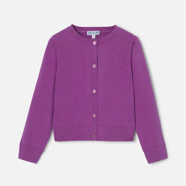 Cardigan enfant fille en jersey