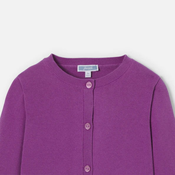 Cardigan enfant fille en jersey