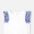 T-shirt enfant fille à volants en tissu Liberty