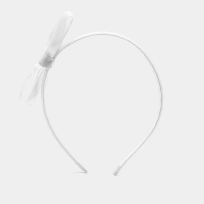 Serre-tête à nœud en gros-grain