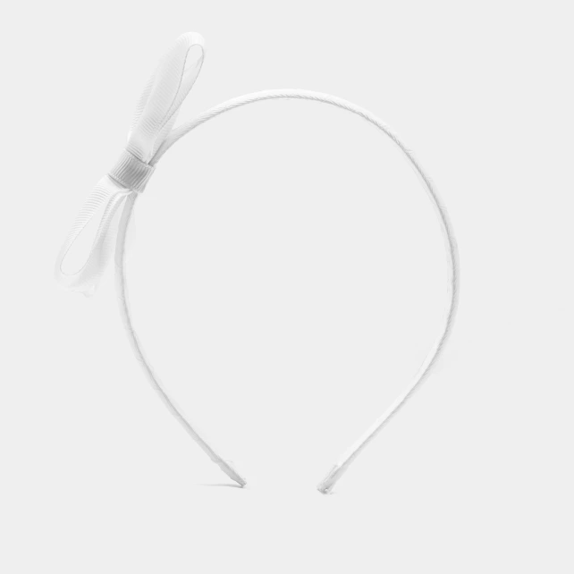 Serre-tête à nœud en gros-grain