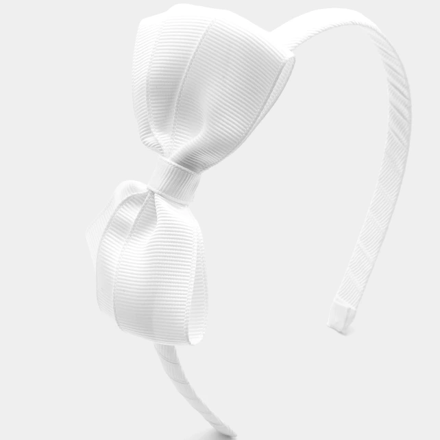 Serre-tête à nœud en gros-grain