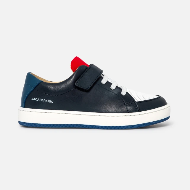 Tennis enfant garçon en cuir