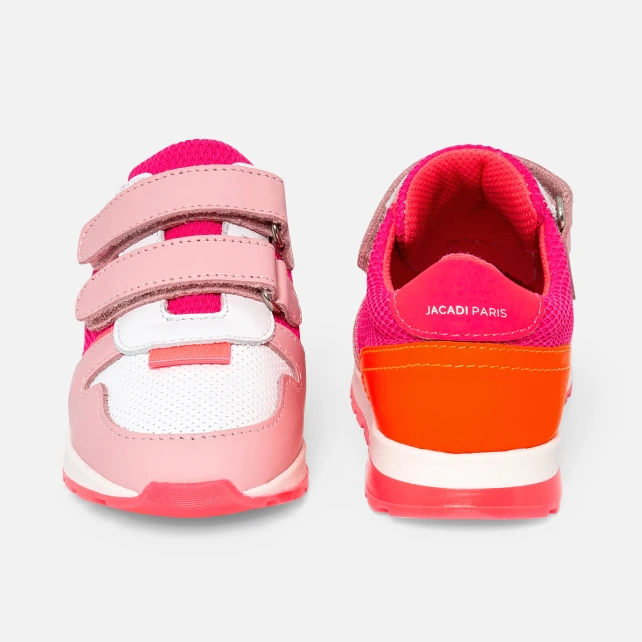 Baskets enfant fille en cuir