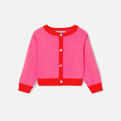 Gilet bébé fille en coton