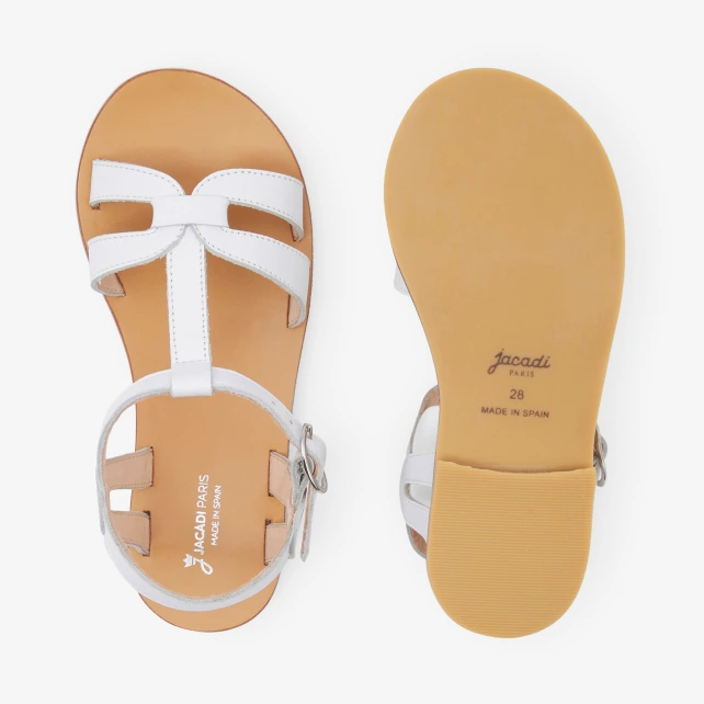 Sandales enfant fille en cuir