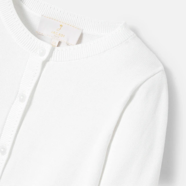 Cardigan court enfant fille