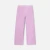 Pantalon large enfant fille en twill
