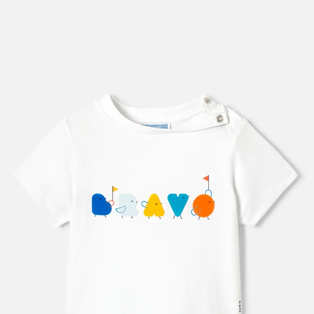 T-shirt bébé garçon à message
