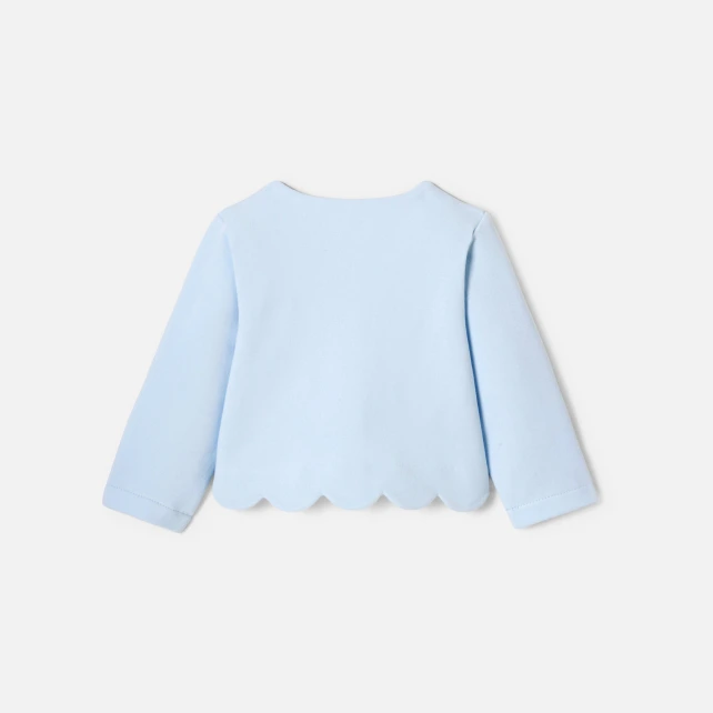 Cardigan bébé fille en molleton