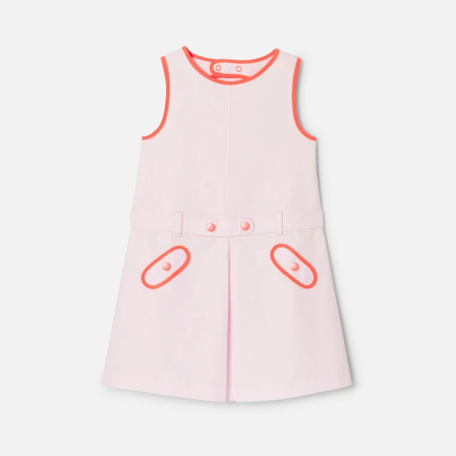 Robe enfant fille en piqué alvéolé
