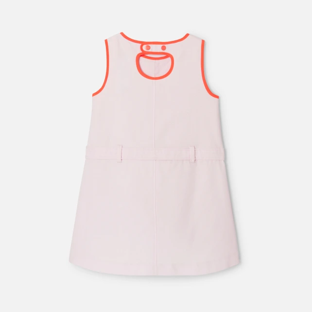 Robe enfant fille en piqué alvéolé
