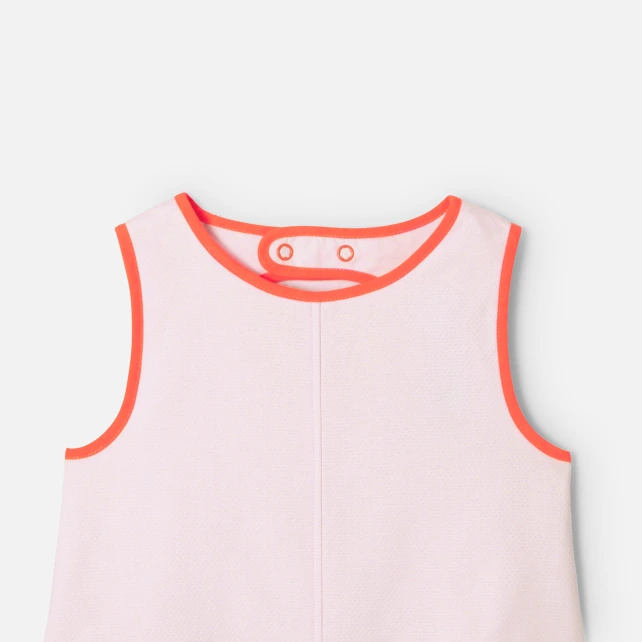 Robe enfant fille en piqué alvéolé