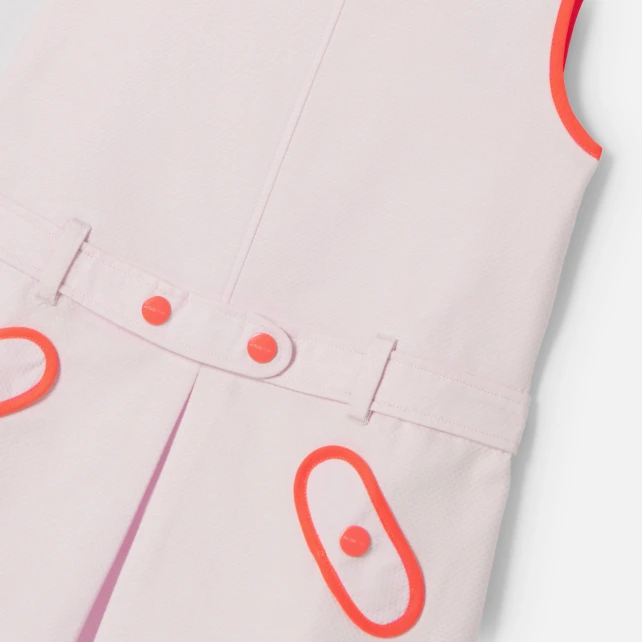 Robe enfant fille en piqué alvéolé