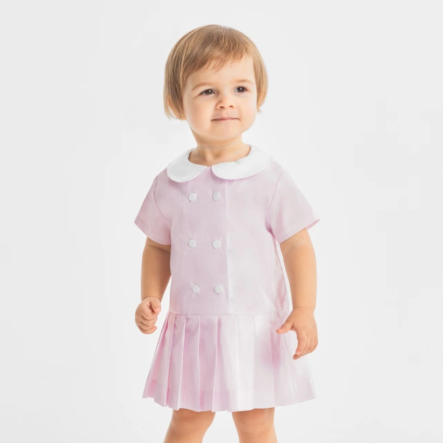 Robe bébé fille en popeline