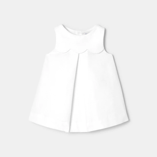 Robe bébé fille en piqué de coton
