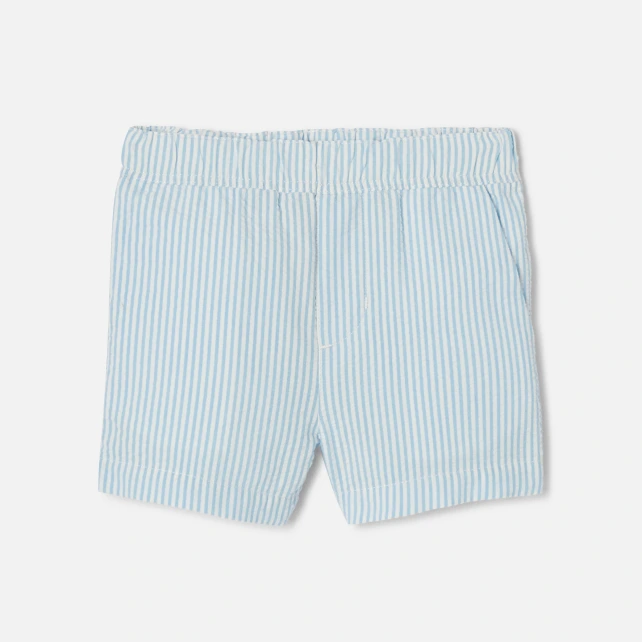 Short bébé garçon en seersucker