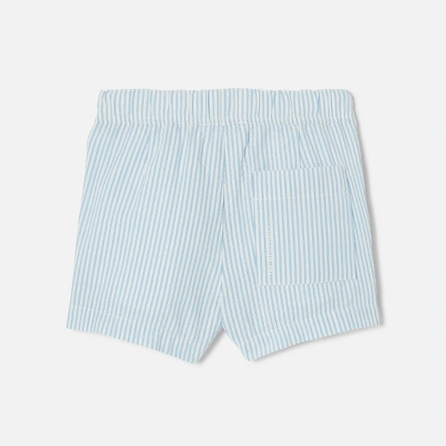 Short bébé garçon en seersucker
