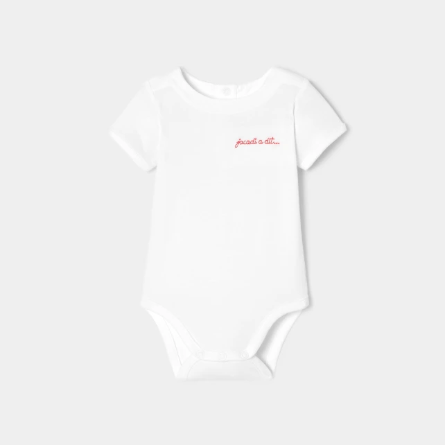 Body bébé garçon manches courtes