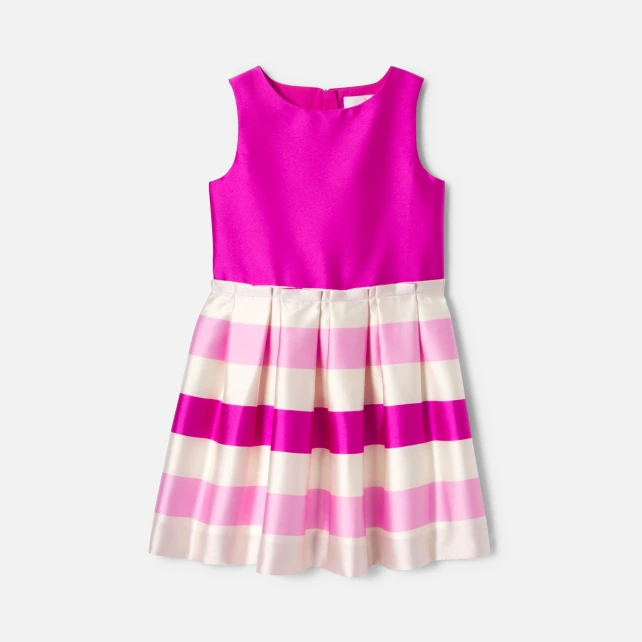 Robe enfant fille en satin