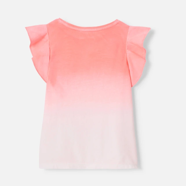T-shirt enfant fille manches volantées